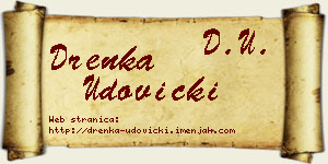 Drenka Udovički vizit kartica